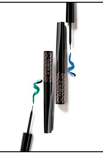 Faberlic Glam Parlak Mekalit İnce Uçlu Likit Eyeliner