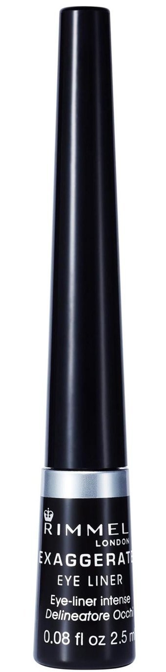 Rimmel London Exaggerate Suya Dayanıklı Mat Siyah İnce Uçlu Likit Eyeliner