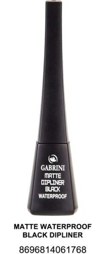 Gabrini Suya Dayanıklı Mat Siyah Kalın Uçlu Likit Eyeliner
