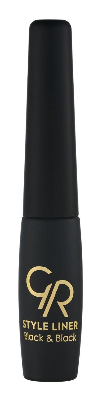 Golden Rose Style Liner 14 Metalik Siyah İnce Uçlu Likit Eyeliner