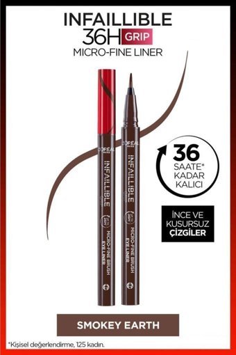 L'oréal Paris Infaillibe 02 Mat Smokey Earth Kalıcı Kalın Uçlu Kalem Eyeliner