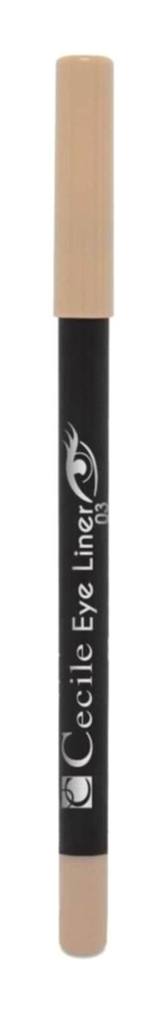 Cecile No:03 Bej Kalıcı Kalın Uçlu Kalem Eyeliner