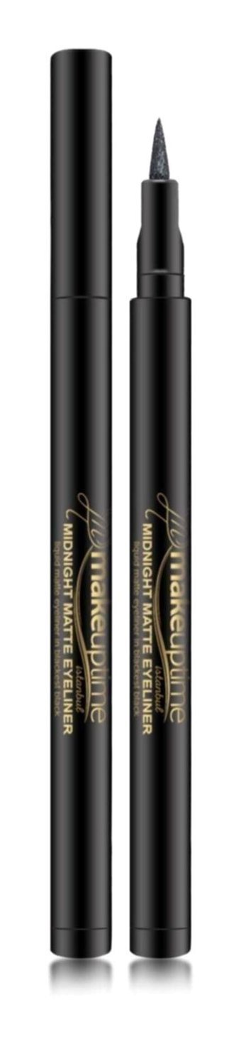 Makeup Time Mt Matte Suya Dayanıklı Mat Siyah Kalıcı İnce Uçlu Kalem Eyeliner
