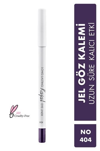 Lamel Cosmetics Long Lasting Kajal 404 Suya Dayanıklı Mat Mor Kalıcı Kalın Uçlu Jel Eyeliner