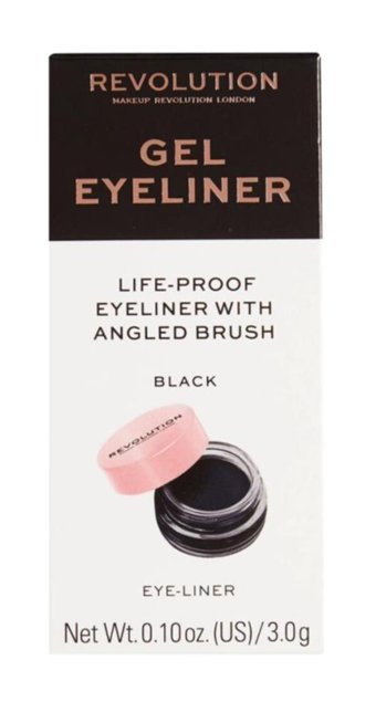 Revolution Mat Siyah Kalıcı Jel Eyeliner
