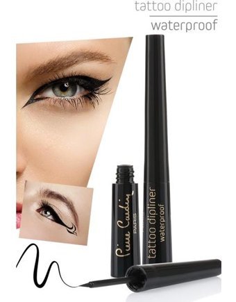 Pierre Cardin Tattoo Dipliner Suya Dayanıklı Mat Siyah Kalıcı Kalın Uçlu Likit Eyeliner