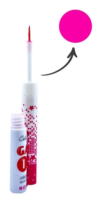 Shaka Game On Color Castle Suya Dayanıklı Parlak Pembe Kalıcı İnce Uçlu Likit Eyeliner
