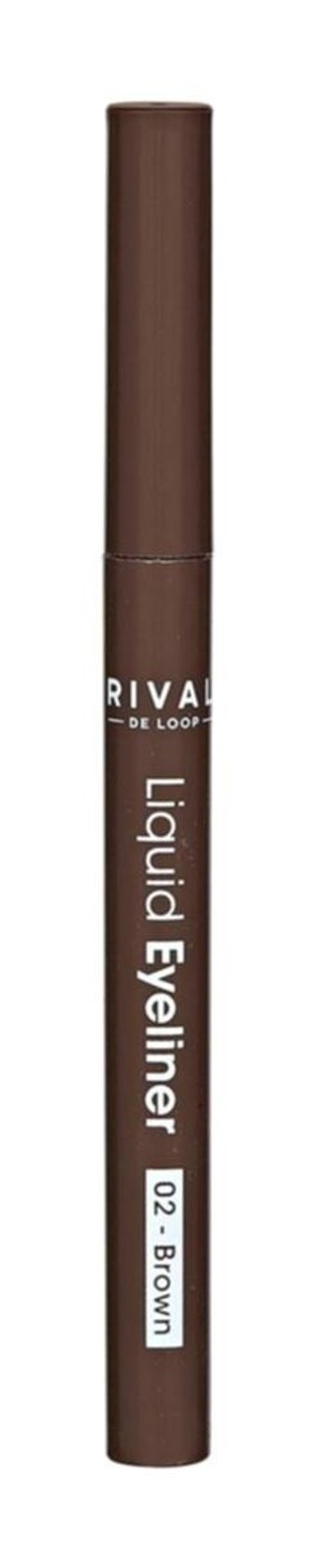 Rival De Loop No:02 Suya Dayanıklı Mat Kahverengi Kalıcı İnce Uçlu Kalem Eyeliner