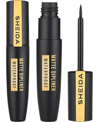 Sheida Suya Dayanıklı Mat Siyah Kalıcı Kalın Uçlu Likit Eyeliner