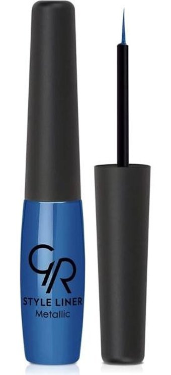 Golden Rose Style Liner Metallic 18 Parlak Mavi İnce Uçlu Likit Eyeliner