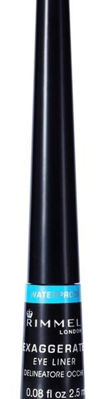 Rimmel London Exaggerate Suya Dayanıklı Parlak Siyah Kalıcı Kalın Uçlu Likit Eyeliner