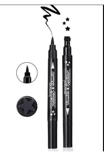 Mew Form Life Çift Taraflı Suya Dayanıklı Mat Siyah İnce Uçlu Kalem Eyeliner