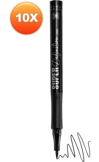 Avon Super Definiton Mat Siyah İnce Uçlu Likit Eyeliner