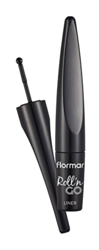 Flormar Roll'n Go Suya Dayanıklı Parlak Siyah Kalıcı İnce Uçlu Likit Eyeliner