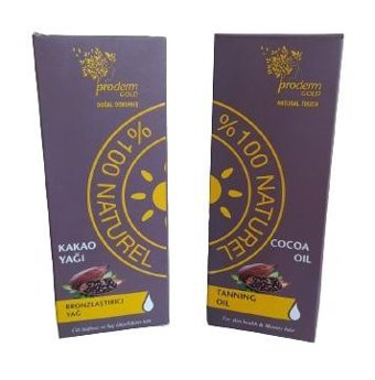 Proderm Gold Kakao Yağı Vücut İçin Bronzlaştırıcı Yağ 150 ml