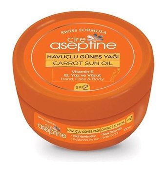 Cire Aseptine Havuç Yağı Vücut İçin Bronzlaştırıcı Yağ 2x100 ml