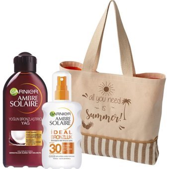 Garnier Ambre Solaire Hindistan Cevizi Yağı 30 Faktör Vücut İçin Bronzlaştırıcı Yağ 200 ml