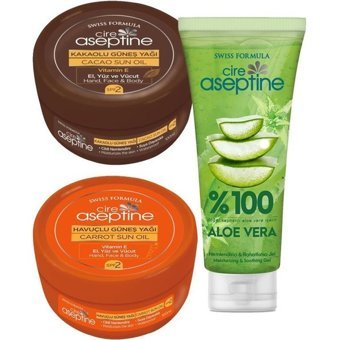 Cire Aseptine E Vitaminli Vücut İçin Bronzlaştırıcı Yağ 2x200 ml