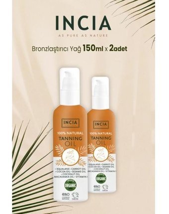 Incıa Vücut İçin Bronzlaştırıcı Yağ 2x150 ml