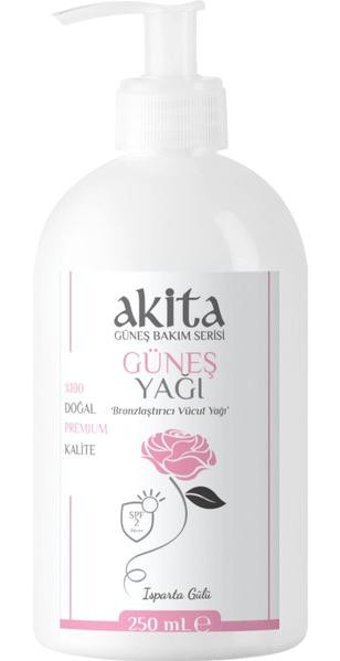Akita 2 Faktör Vücut İçin Bronzlaştırıcı Yağ 250 ml