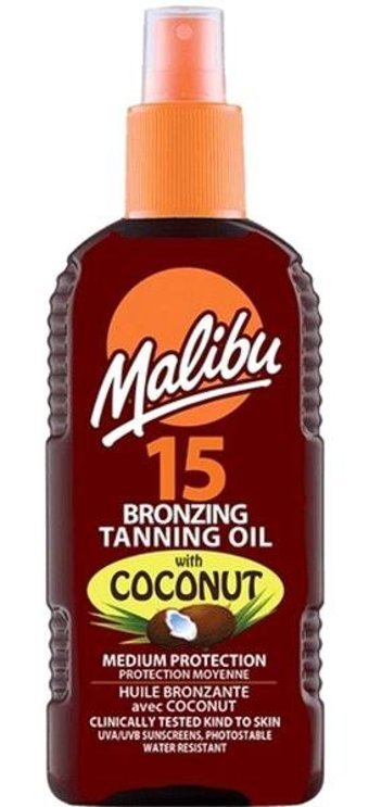 Malibu 15 Faktör Vücut İçin Bronzlaştırıcı Yağ 200 ml