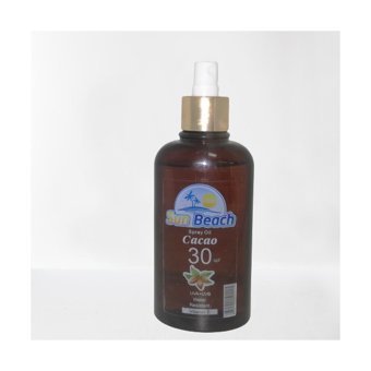 Sun Beach E Vitaminli-Kakao Yağı 30 Faktör Vücut İçin Bronzlaştırıcı Yağ 100 ml