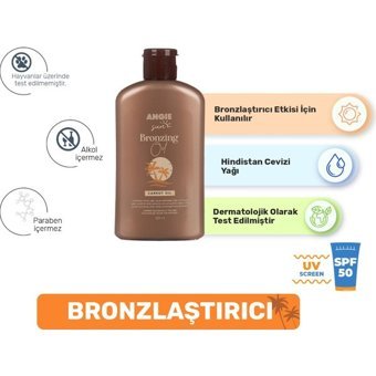 Angie Vücut İçin Bronzlaştırıcı Yağ 200 ml