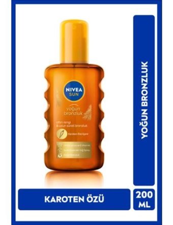 Nivea Sun Yoğun Bronzluk 6 Faktör Vücut İçin Bronzlaştırıcı Yağ 200 ml