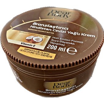 Dear Body Hindistan Cevizi Yağı Vücut İçin Bronzlaştırıcı Krem 200 ml