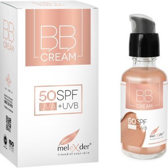 Melexder 50 SPF UVA+UVB Tüm Ciltler İçin BB Krem Açık Ton