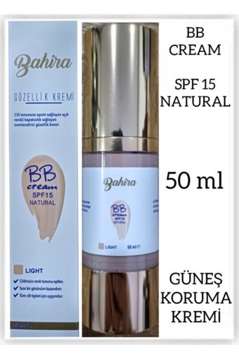 Bahira SPF15 Natural Light Tüm Ciltler İçin BB Krem Koyu Ton