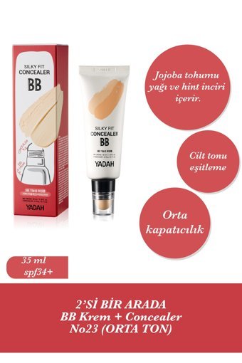 Yadah Silky Fit No:23 Tüm Ciltler İçin BB Krem Açık Ton