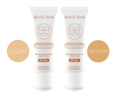 Sheida Medium Karma ve Yağlı Ciltler İçin BB Krem Orta Ton