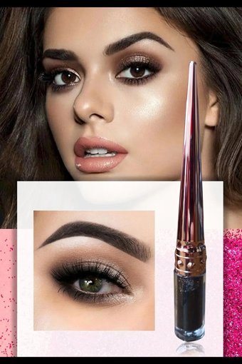Dahaus Rns Likit Glitter Tekli Far Siyah