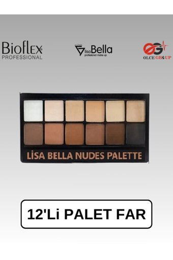 By Utah Lisa Bella Lisa Bella Nudes Krem Işıltılı Far Paleti