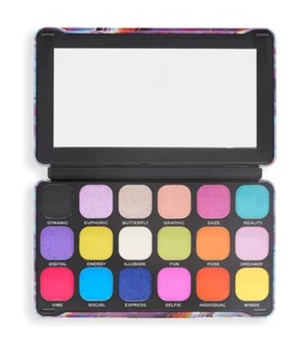 Revolution Forever Flaw Digi Butterfly Toz Mat-Glitter Far Paleti