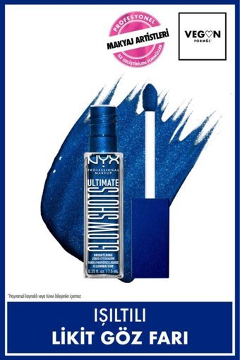 Nyx Ultimate Glow Shots 21 Blueberry Bank Likit Mat Tekli Far