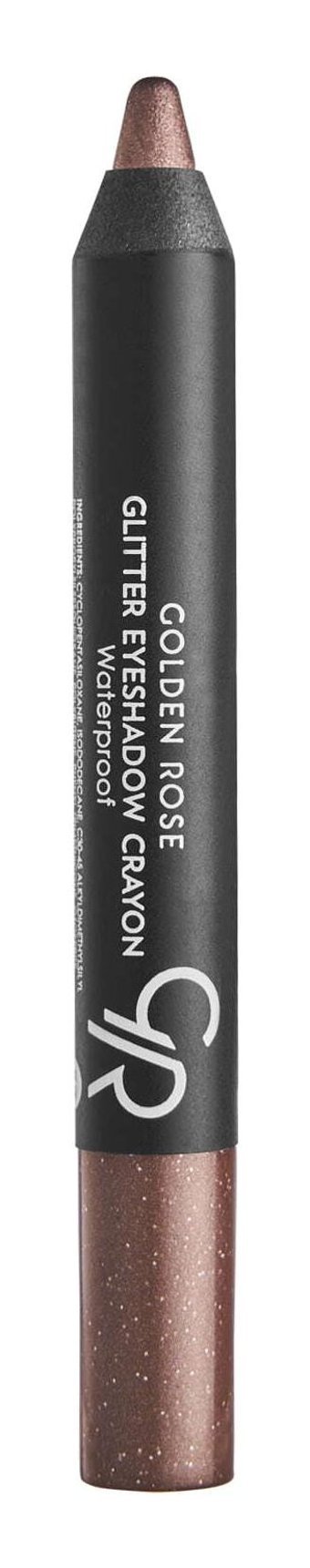 Golden Rose Crayon 54 Kalem Glitter Tekli Far Kahverengi