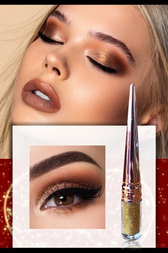 Dahaus Rns Likit Glitter Tekli Far Altın