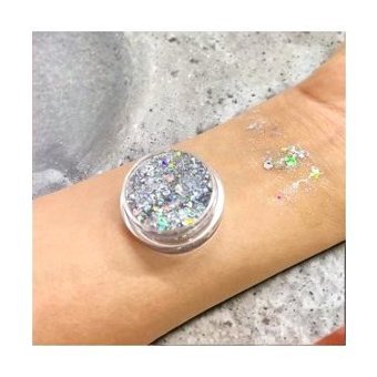 Lady Beauty Toz Glitter Tekli Far Gümüş