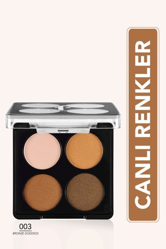 Flormar Color Eyeshadow Palette No:003 Toz Mat Far Paleti Bronze Goddess