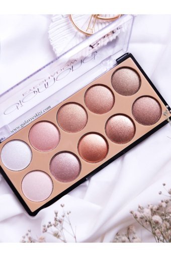 Makeup Time No:01 Toz Sedefli Far Paleti