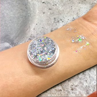 Zeyna Beauty Jel Glitter Tekli Far Gümüş