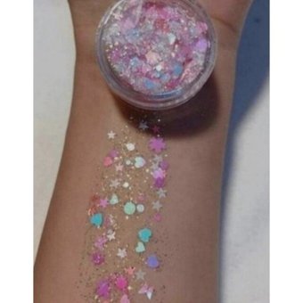 Hb Tasarım Jel Glitter Tekli Far Çok Renkli