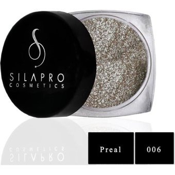 Silapro Cosmetics SP006 Jel Glitter Tekli Far Gümüş