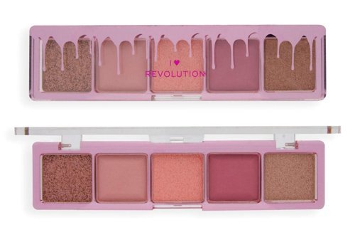 I Heart Revolutıon Mini Chocolate Raspberry Fool Toz Mat-Işıltılı Far Paleti Çok Renkli