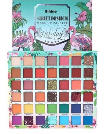 Sildne Flamingo Holiday Toz Mat-Işıltılı Far Paleti