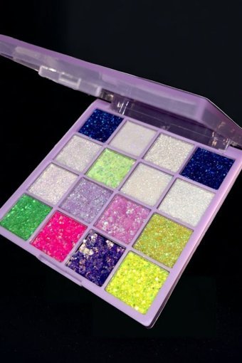 Gtir Beauty Toz Glitter Far Paleti Çok Renkli