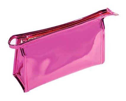 Lionesse No:6234 Pembe Düz Suni Deri Makyaj Çantası