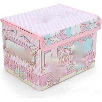 Xhang Pembe Desenli Tekstil Makyaj Çantası